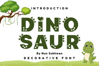 Unleash Creative Projects with Dinosaur Font Font