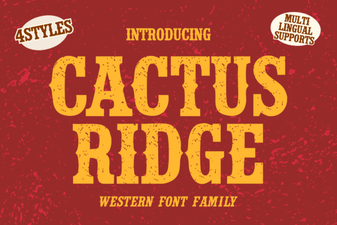 Cactus Ridge Font Design Ideas & Projects